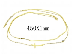 HY Wholesale 316L Stainless Steel Necklace-HY24N0017HIL