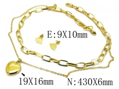 HY 316L Stainless Steel Lover jewelry Set-HY85S0311HIY