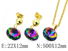 HY 316L Stainless Steel jewelry CZ Set-HY85S0298PA