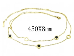 HY Wholesale 316L Stainless Steel Necklace-HY24N0015HKL