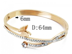 HY Wholesale Stainless Steel 316L Bangle(Crystal)-HY19B0054HPS