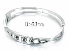 HY Wholesale Stainless Steel 316L Bangle(Crystal)-HY19B0070HMX