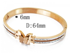 HY Wholesale Stainless Steel 316L Bangle(Crystal)-HY19B0066HPU