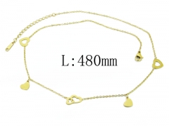 HY Wholesale 316L Stainless Steel Necklace-HY24N0012HHW