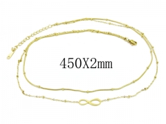HY Wholesale 316L Stainless Steel Necklace-HY24N0013HIQ