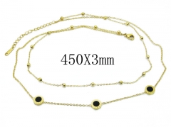 HY Wholesale 316L Stainless Steel Necklace-HY24N0014HKL