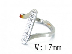 HY Stainless Steel 316L Small CZ Rings-HY19R0054PU