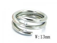 HY Stainless Steel 316L Small CZ Rings-HY19R0098HCC