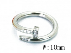HY Stainless Steel 316L Small CZ Rings-HY19R0169PA