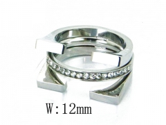 HY Stainless Steel 316L Small CZ Rings-HY19R0103HHV