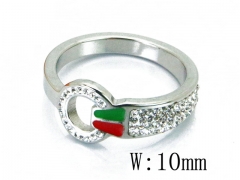 HY Stainless Steel 316L Small CZ Rings-HY19R0158PA