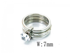 HY Stainless Steel 316L Lady Special Rings-HY19R0277HDD