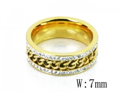 HY Wholesale 316L Stainless Steel Rings-HY19R0174HFF