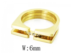 HY Stainless Steel 316L Small CZ Rings-HY19R0115HHZ