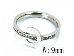 HY Stainless Steel 316L Small CZ Rings-HY19R0143OT