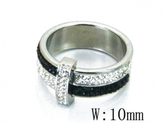 HY Stainless Steel 316L Small CZ Rings-HY19R0149HEE