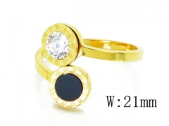 HY Stainless Steel 316L Small CZ Rings-HY19R0097PZ