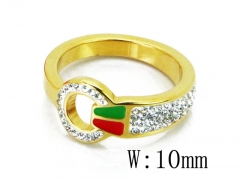 HY Stainless Steel 316L Small CZ Rings-HY19R0159HXX