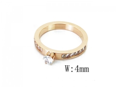 HY Stainless Steel 316L Small CZ Rings-HY19R0270OZ