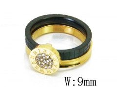 HY Stainless Steel 316L Small CZ Rings-HY19R0138PF