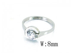 HY Stainless Steel 316L Small CZ Rings-HY19R0266NV