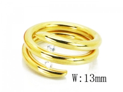 HY Stainless Steel 316L Small CZ Rings-HY19R0099HHF