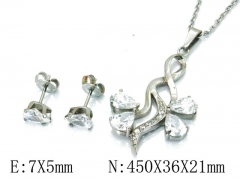HY 316L Stainless Steel jewelry CZ Set-HY30S0500HKA