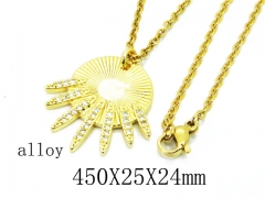 HY Stainless Steel 316L CZ Necklaces-HY35N0388HIR