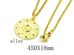 HY Stainless Steel 316L CZ Necklaces-HY35N0382HIS