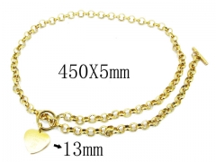 HY Wholesale 316L Stainless Steel Lover Necklace-HY24N0021HJQ