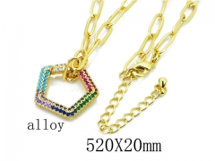 HY Stainless Steel 316L CZ Necklaces-HY35N0406HOS