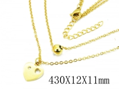 HY Wholesale 316L Stainless Steel Lover Necklace-HY91N0106NX