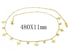 HY Wholesale 316L Stainless Steel Necklace-HY54N0443HIX