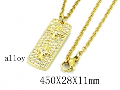 HY Stainless Steel 316L CZ Necklaces-HY35N0390HIB