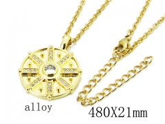 HY Stainless Steel 316L CZ Necklaces-HY54N0422O5