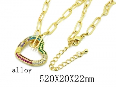 HY Wholesale 316L Stainless Steel Lover Necklace-HY35N0408HOV