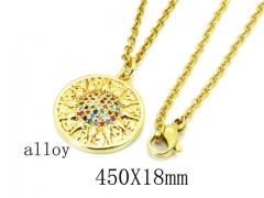 HY Stainless Steel 316L CZ Necklaces-HY35N0379HIR