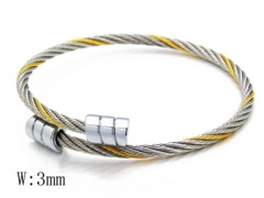 HY Stainless Steel 316L Bangle (Steel Wire)-HY38B0378H00