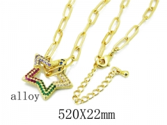 HY Stainless Steel 316L CZ Necklaces-HY35N0404HOD