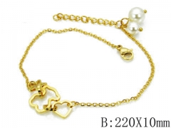 HY Wholesale Stainless Steel 316L Bracelets (Bear Style)-HY64B0417HLZ