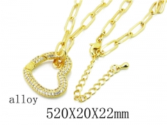 HY Wholesale 316L Stainless Steel Lover Necklace-HY35N0400HOR