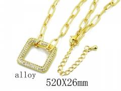 HY Stainless Steel 316L CZ Necklaces-HY35N0399HOR