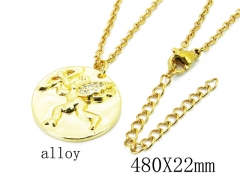 HY Stainless Steel 316L CZ Necklaces-HY54N0424NX