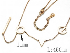 HY Wholesale 316L Stainless Steel Necklace-HY64N0062HOW