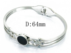 HY Wholesale Stainless Steel 316L Bangle(Crystal)-HY80B0984HIE