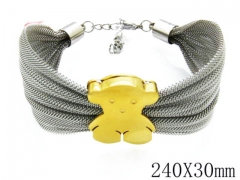 HY Wholesale Stainless Steel 316L Bracelets (Bear Style)-HY68B0088H90