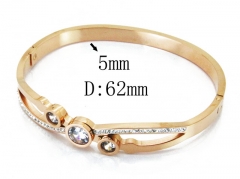 HY Wholesale Stainless Steel 316L Bangle(Crystal)-HY80B0989HML