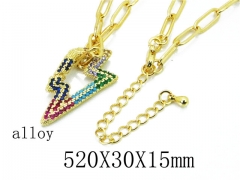 HY Stainless Steel 316L CZ Necklaces-HY35N0403HOG
