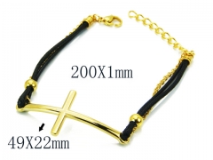 HY Stainless Steel 316L Bracelets (Rope Weaving)-HY64B1020HOX