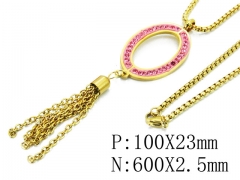 HY Stainless Steel 316L CZ Necklaces-HY02S2797HIV